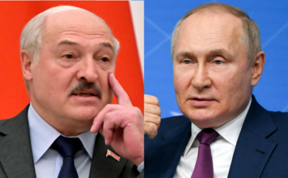 알렉산드르 루카셴코(왼쪽) 벨라루스 대통령. 블라디미르 푸틴(오른쪽) 러시아 대통령. EPA·타스 연합뉴스