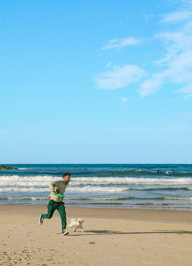 텔아비브 해변의 흔한 풍경
