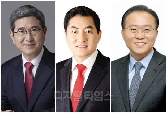 (왼쪽부터) 김학용, 박대출, 윤재옥 국민의힘 의원<디지털타임스 DB>