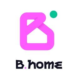 알파벳 B와 집 모양을 형상화한 '비홈' 앱 로고.