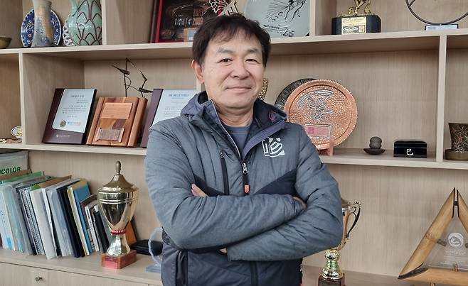 송진석(66) 진글라이더 대표. /채민석 기자