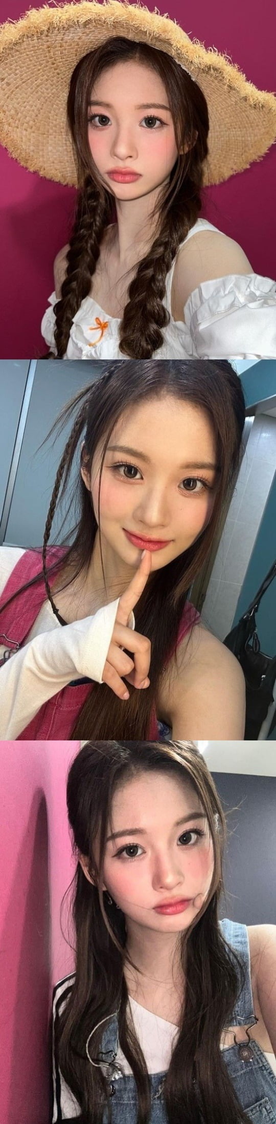 Enmix Seolyun told us whats going on.Seolyun posted a photo on the 27th in the Enmix official Instagram account with an article entitled A collection of last weeks selfies.The released photo shows Seolyun showing off her beautiful visuals.On the other hand, Seolyuns group Enmix released its mini album  ⁇ expérgo ⁇  on the 20th.
