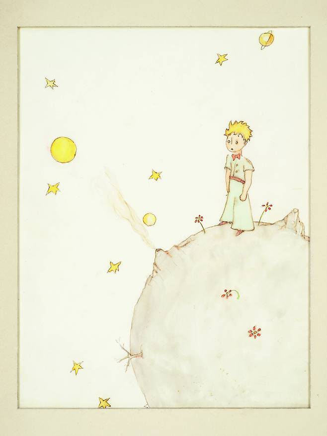 소행성 B-612의 어린왕자가 그려진 표지 [위즈덤하우스 제공]