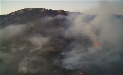 3월 26일 산불 발생 당시 강화도 마니산. 산림청 제공