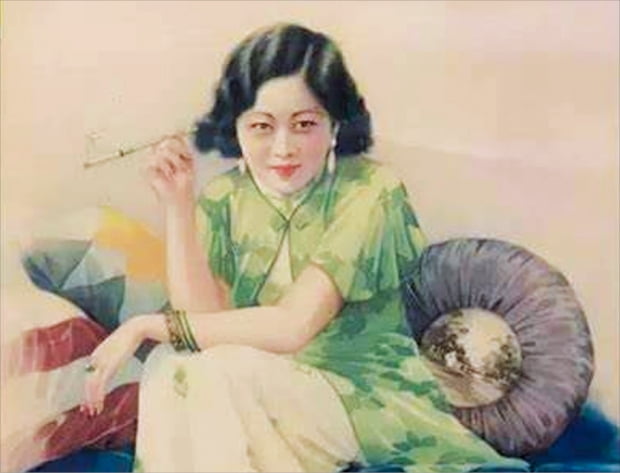 1920년대 중국 미술가 니경예의 작품이다. 브리티시 아메리칸 담배 회사의 광고 부서에서 일했던 그는 하데멘을 비롯해 수많은 담배 광고를 디자인했다. 니경예는 담배를 피우는 것으로 세련된 모던 걸의 이미지를 만들어냈고 중국 여성들은 너도나도 매력적인 여성이 되기 위해 담배를 피워 물었다.