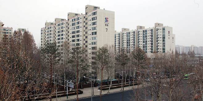 대치쌍용1차 아파트의 전경.