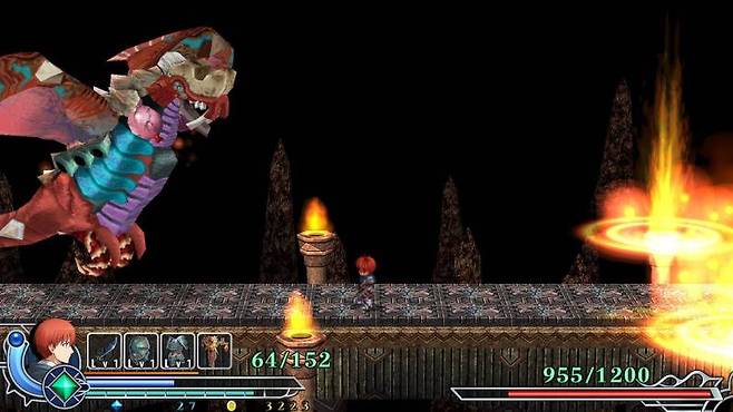 컨트롤 실력을 시험하는 보스전