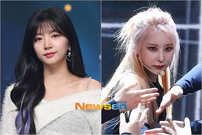 왼쪽부터 라붐 해인, 이채연