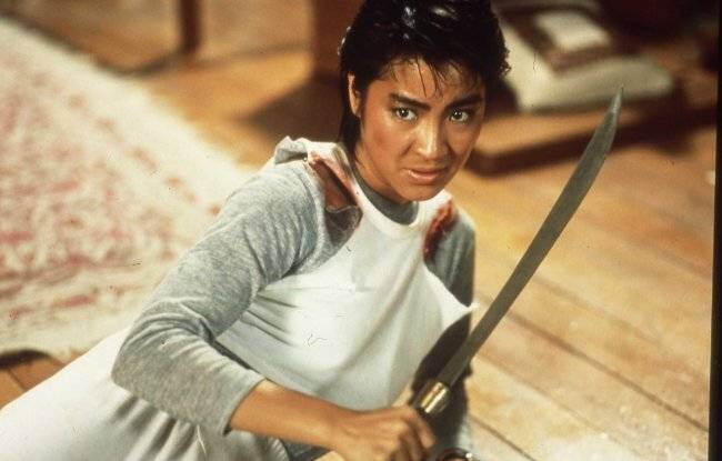 1980년대 영화 ‘예스 마담’에 출연했을 당시 양자경의 모습. 네이버 영화 제공