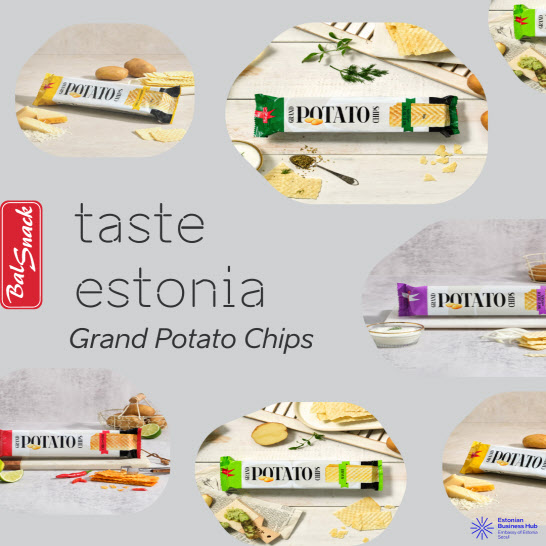 에스토니아 최대 감자칩 제조기업 ‘발스낵’ 제품.(사진=에스토니아 기업청 홈페이지 캡처)