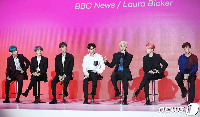 방탄소년단(BTS) 뷔(왼쪽부터), 슈가, 진, 정국, RM, 지민, 제이홉 ⓒ News1