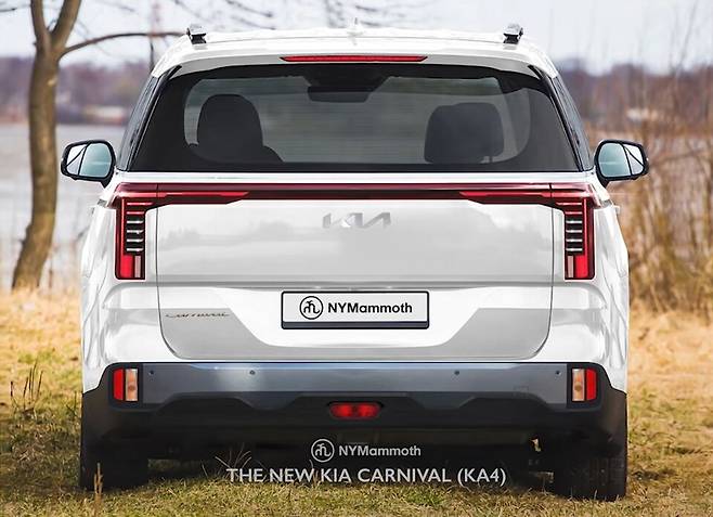 기아 카니발 페이스리프트 예상도 (출처 : 뉴욕맘모스)