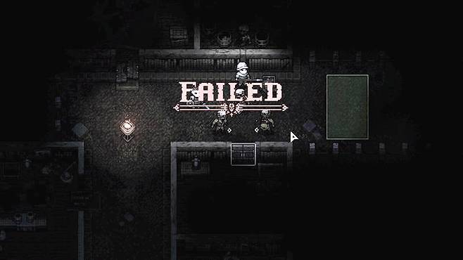 스테이지 클리어에 실패했다.