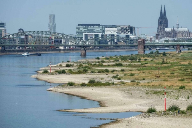 독일 쾰른시 인근을 흐르는 라인강의 모습. [AP=연합]