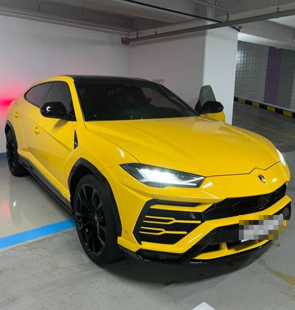 차주 A씨가 옛 직장 동료에게 차 키를 맡겼다가 도난을 당했던 람보르기니 '우르스' 모습. 온라인 커뮤니티 캡처