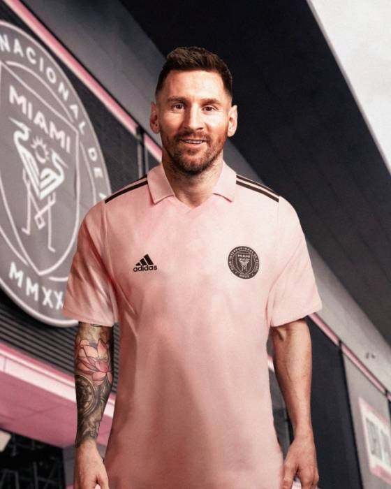 미국 MLS 인터 마이애미 유니폼을 입은 리오넬 메시. /사진=파브리지오 로마노 공식 SNS 캡처
