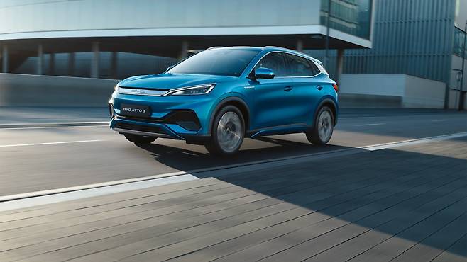 BYD가 독일에 판매 중인 전기 SUV 아토(ATTO)3. /BYD 제공