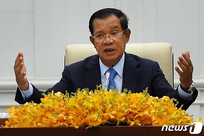 훈센 캄보디아 총리. ⓒ AFP=뉴스1 ⓒ News1 우동명 기자
