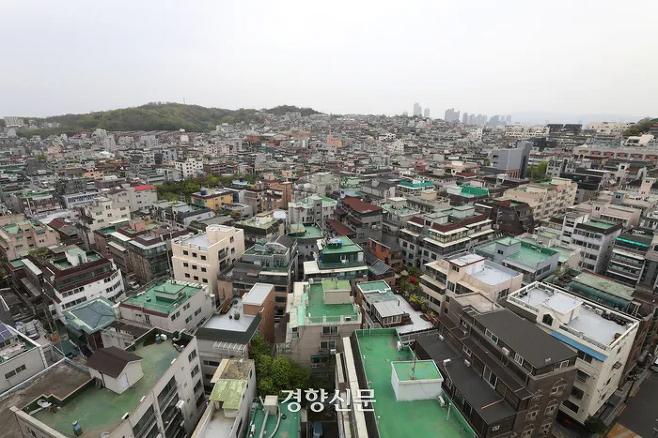 전세사기 피해자들이 다수 발생한 서울 강서구 화곡동의 빌라 밀집 지역 전경. 한수빈 기자