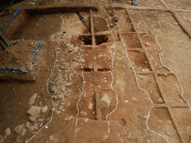 옥렬리 자기가마터 현장 사진 ⓒ함안군