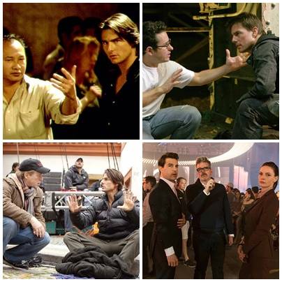 '미션 임파서블' 시리즈의 감독들. 2편의 오우삼, 3편의 JJ 에이브람스,