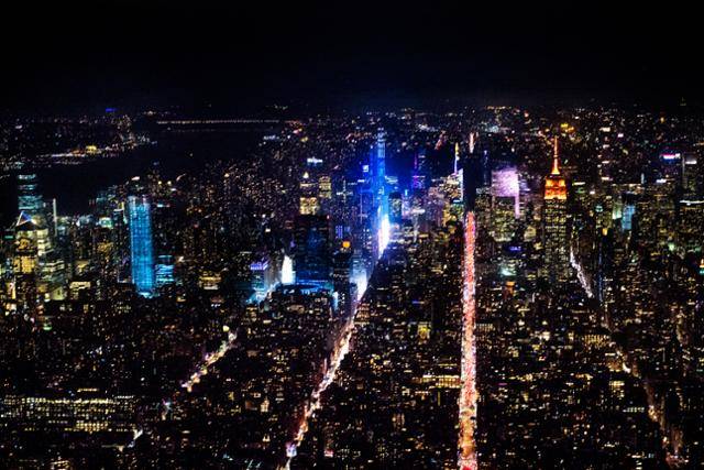 미국 뉴욕 맨해튼 야경. 게티이미지뱅크