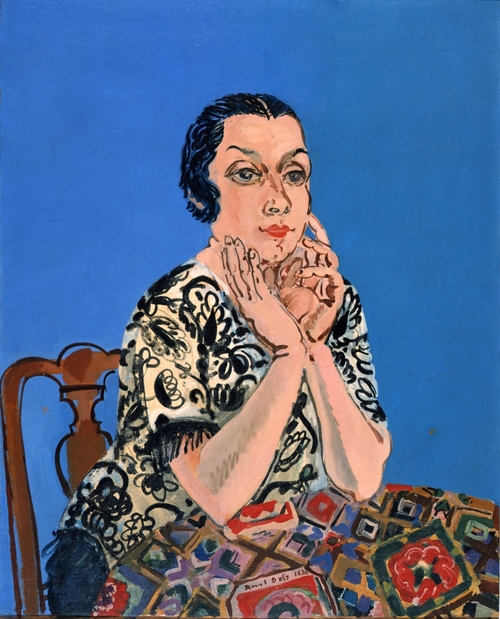 라울 뒤피, 에밀리엔 뒤피의 초상(1930)     니스시립미술관