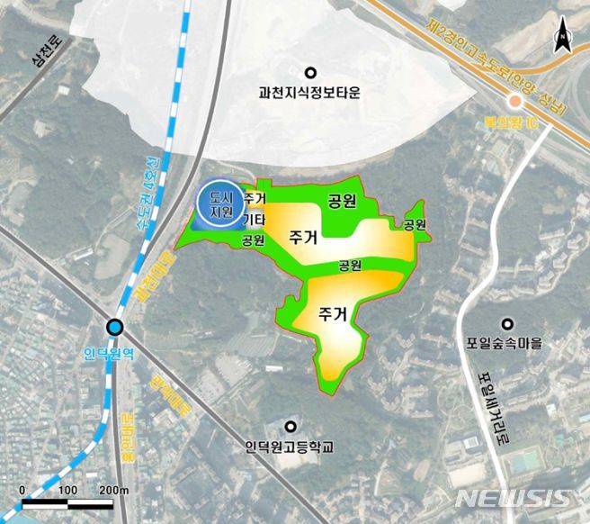 갈현 지구 위치도.