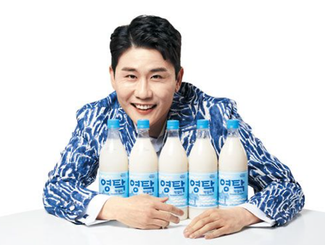 영탁막걸리 모델 당시의 영탁. ⓒ예천양조