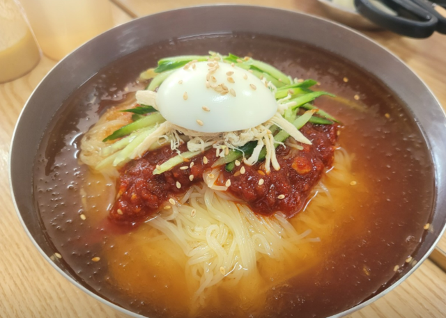 감천밀면전문점의 밀면. 네이버 블로그 캡처