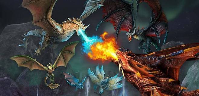 (우어어어~ 드래곤들이 한 가득이다)