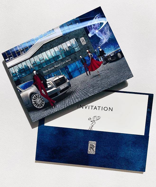 김재석 패션 일러스트레이터가 세계적인 자동차 브랜드 롤스로이스와 협업한 작품들. 사진제공 김재석 작가