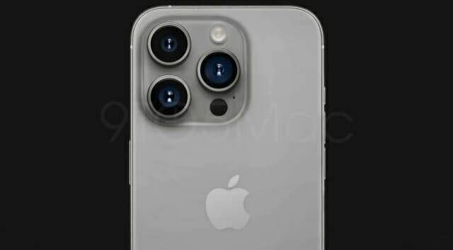 그레이 색상 채택한 아이폰15 프로 렌더링 (사진=나인투파이브맥)