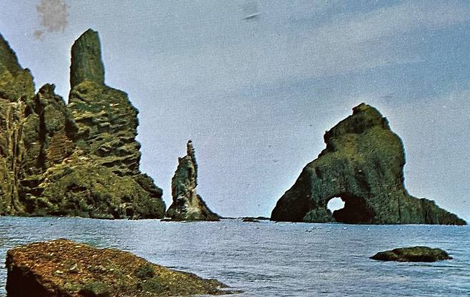 독도 촛대바위 1970년. 셀수스협동조합 제공