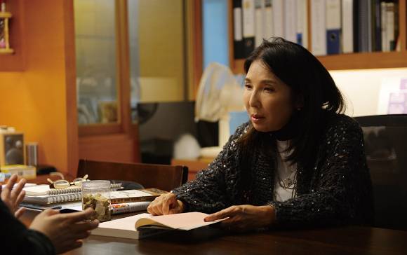 강윤선 준오헤어 대표가 준오의 문화와 교육의 중요성에 대해 이야기하고 있다. /사진=준오헤어