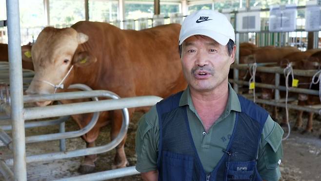 ▲1,380kg 한우 키워낸 오대목장 양병수 씨