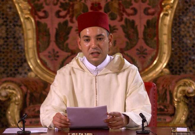 1999년 즉위 당시 모하메드 6세 모로코 국왕.(사진=AFP)