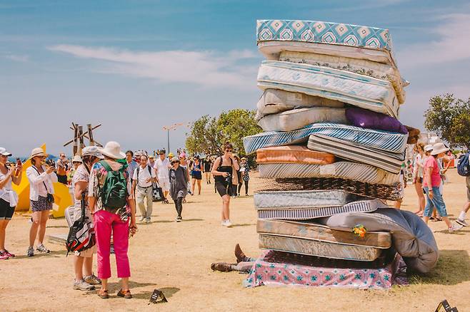 본다이 비치 바닷가 조각전. /사진= 호주관광청