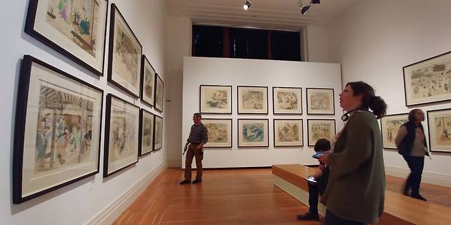 지난 2017년 루터의 종교개혁 500주년을 기념해 독일 베를린에서 열린 특별전에 초대돼 전시된 운보 김기창 화백의 '예수의 생애' 연작. /김한수 기자