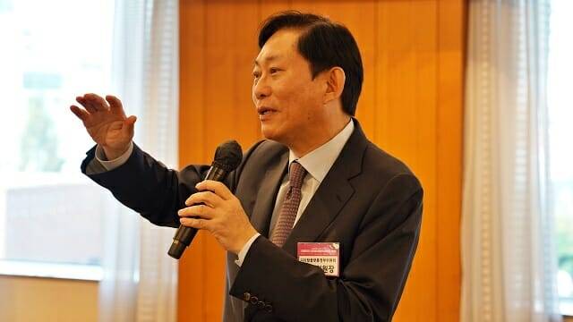 고진 디지털플랫폼정부위원회 위원장이 25일 오전 서울 오크우드 호텔에서 진행된 ‘2023 대한민국 디지털미래혁신대전(디미혁) VIP 오찬 행사에 참석했다. (사진=지디넷코리아)