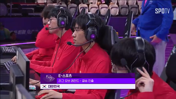 경기 후 중국 선수들의 모습. ⓒSPOTV NOW 중계화면 캡처