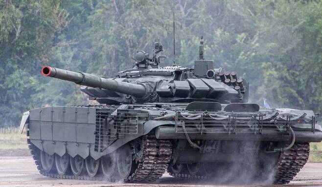 우크라이나군은 개전 이후 약 200대의 러시아 T-72B3 탱크를 노획한 것으로 알려졌다. 자료사진