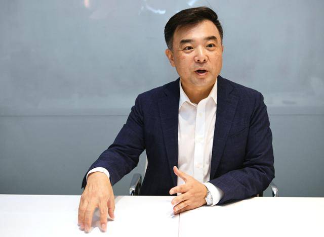 김도형 핀헤이븐 대표는 "비상장주식, 펀드, 부동산투자상품, NFT 등 다양한 상품을 토큰증권으로 만들 수 있다"며 최근 제작 중인 할리우드 영화의 토큰증권 계획에 대해 설명하고 있다. 윤서영 인턴기자