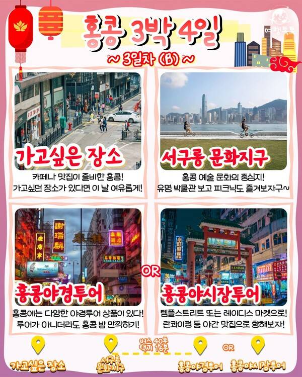 홍콩 3박 4일 여행코스 / ⓒ여행톡톡