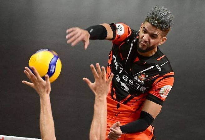 OK금융그룹 레오. ⓒ KOVO