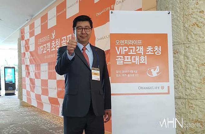 현재 자산관리사로 전국을 누비는 홍경선 前 LG 응원단장. 사진=홍경선 단장 제공