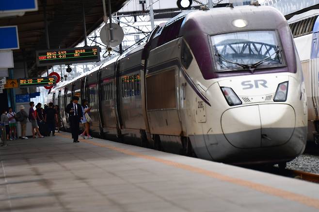 SR이 운영하는 고속열차 SRT. 뉴스1