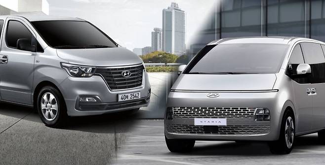 (왼쪽부터) 현대차 스타렉스, 스타리아