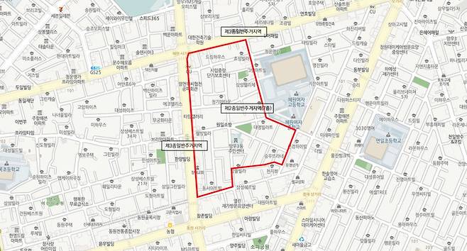 망우동 모아타운 대상지 위치도. /사진제공=서울시