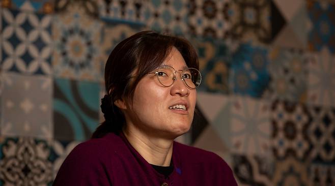 강원도 평창에서 문화체육관광부 장미란 2차관이 본지와 인터뷰를 갖고 있다. /김지호 기자